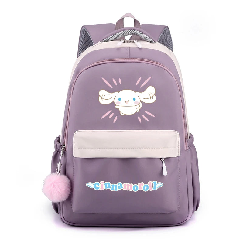 Cinnamoroll Backpack Children Girls Boy Sanrio Schoolbag Kawaii Student Back To School Rucksack Teen Kids Gift Women Travel Bags