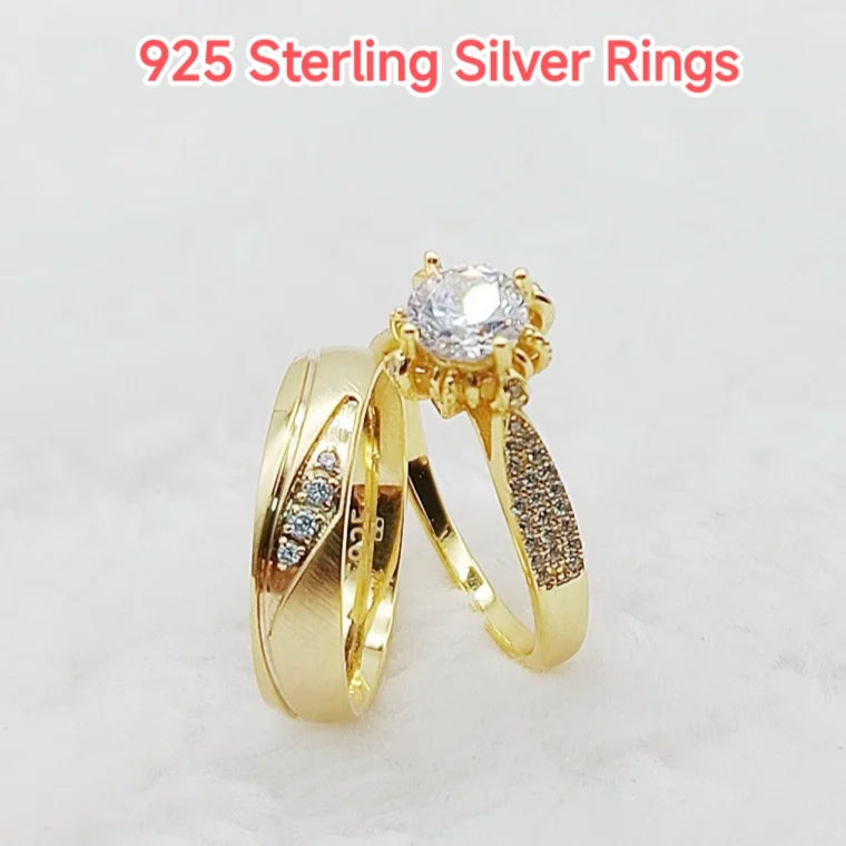 western designer dubai African fine 18k gold plated ladies jewelry cz diamond bridal wedding engagement rings for women girls