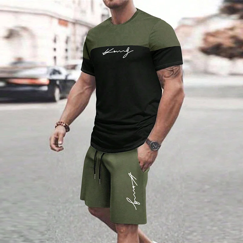Popular Men S Casual Suit Oversized Loose Sweat Wicking Lightweight Non Damaging To The Skin Wear Resistant And Non Pilling
