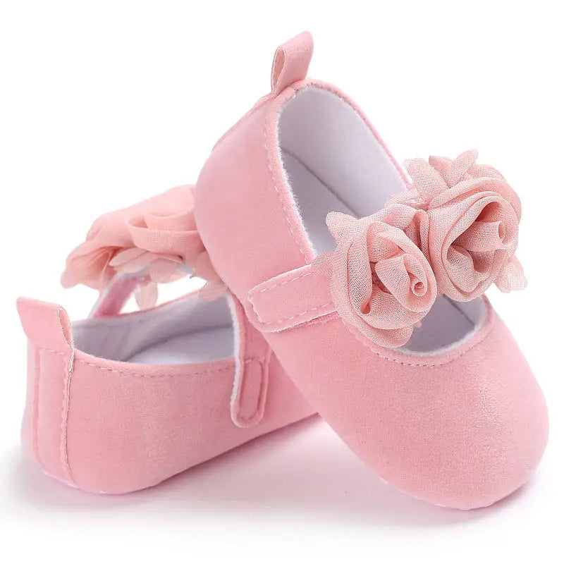 Infant Newborn Soft Sweet Mary Jane Baby Shoes Kids Wedding Party Dress Footwear Children Princess First Walker Baby Girl Shoes