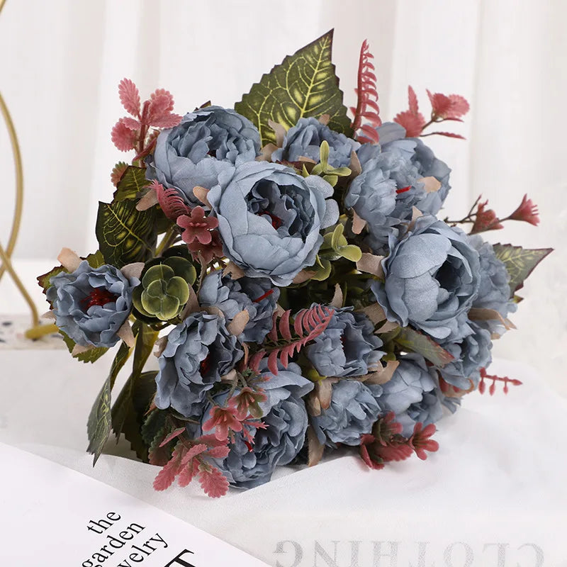 Simulation Rose Fake Wedding Arch Silk Flower Home Decoration Artificial Home Living Room Table Decoration Fake Flower
