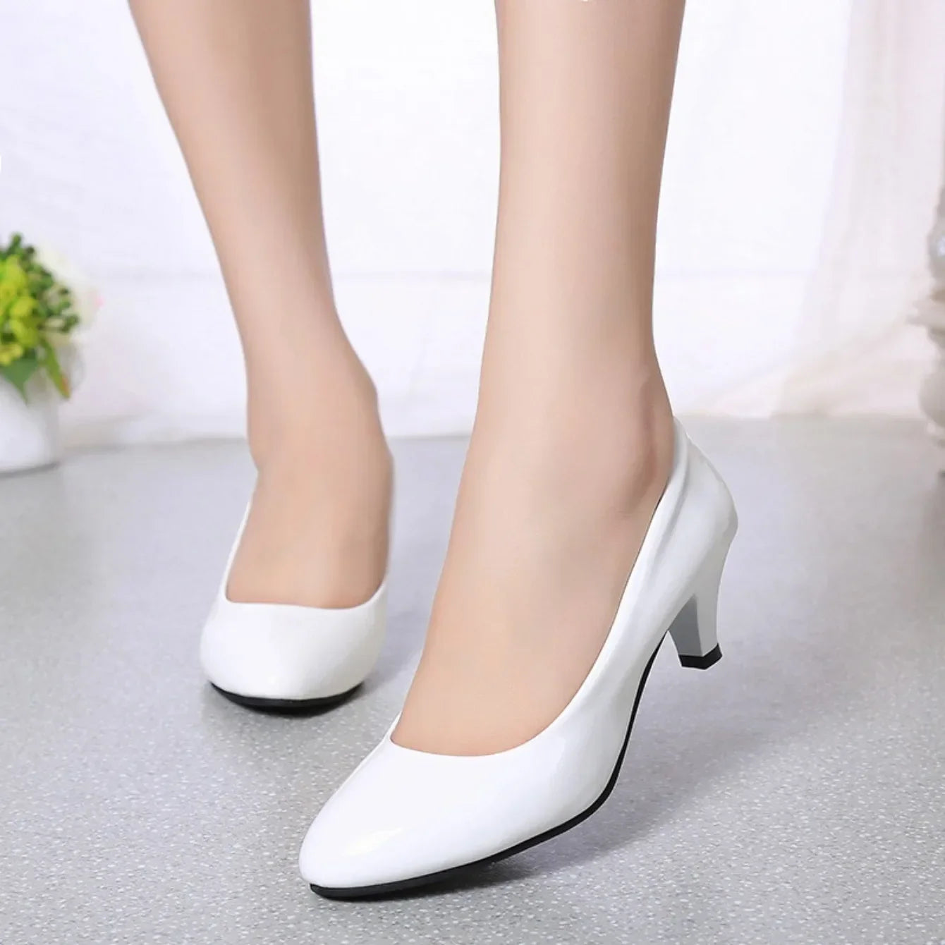 New Women High Heels Nude Shallow Mouth Pumps Fashion Shoes Office Work Party Shoes Ladies Wedding Shoes Solid Color Heels Women
