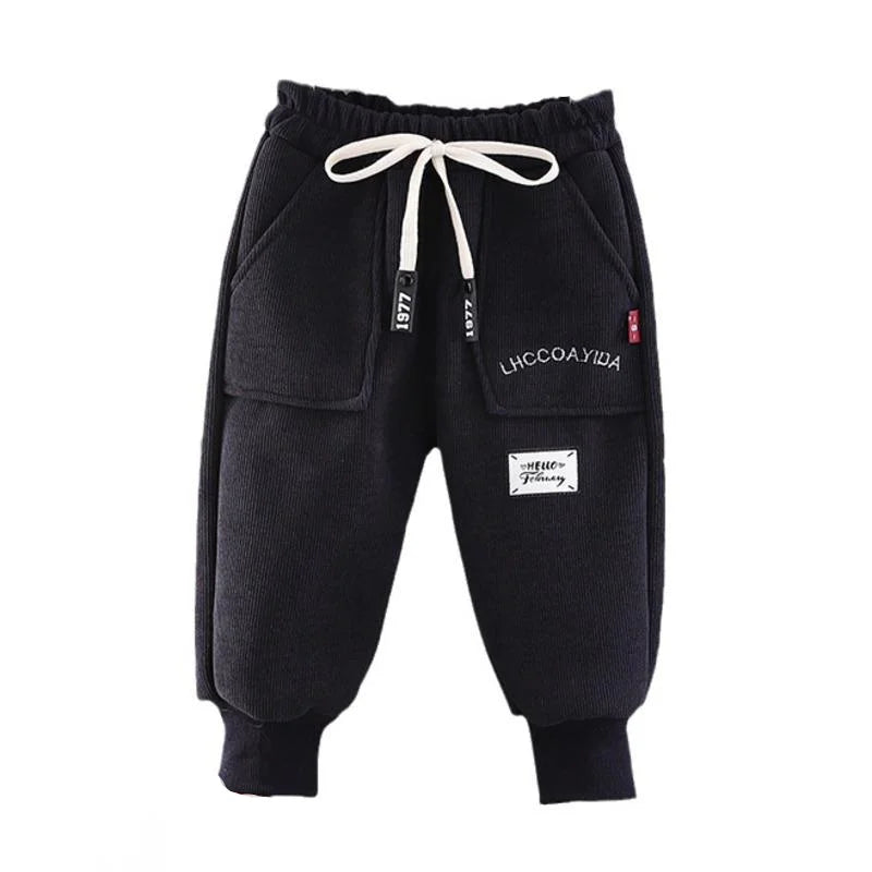 New Winter Fashion Baby Girls Clothes Children Boys Thicken Warm Pants Kids Trousers Toddler Casual Costume Infant Sportswear