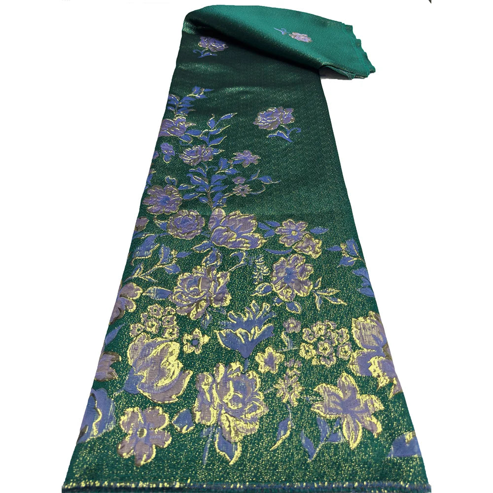 Luxury African Nigerian Brocade Jacquard Lace Fabric 2024 High Quality Brocade Lace Fabric French Tulle Lace For Women Dresses