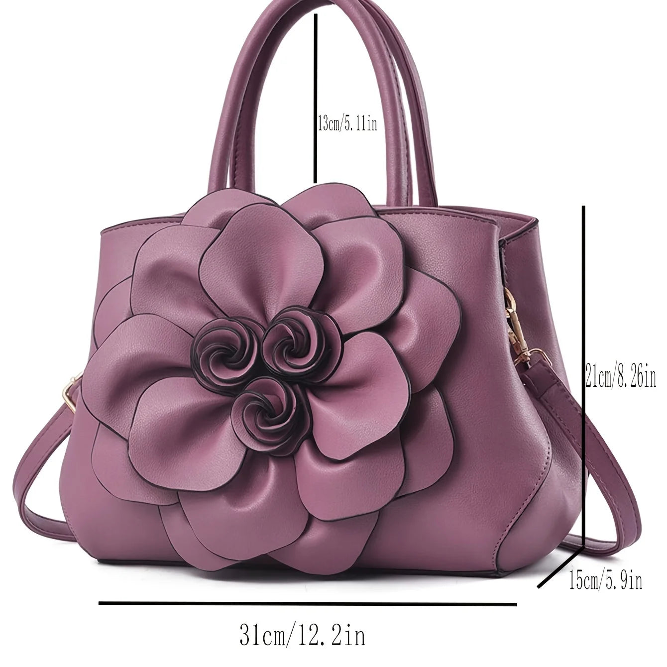 Women's fashionable handbag, casual style PU leather wallet, large capacity shoulder bag
