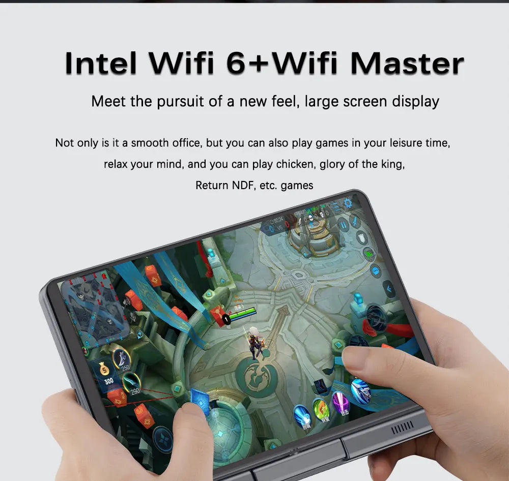 Mini Laptop 8 inch HD Touch Screen Mini Computer Windows 11 Pro Intel N100 4 Cores 2-in-1 Pocket PC 12GB LPDDR5 RAM 1TB M.2 SSD