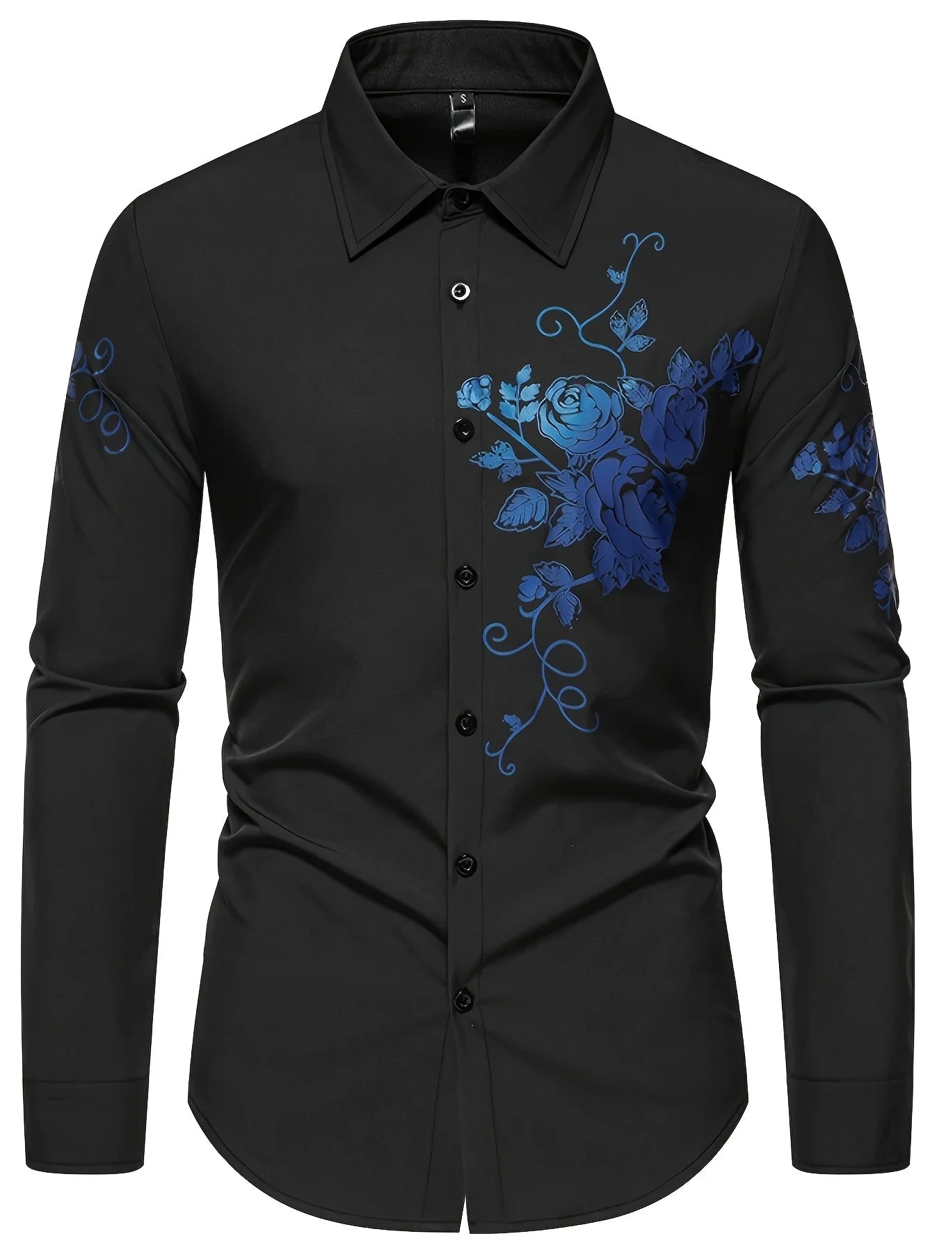 Men's Button Up Shirt Music Notes Collar 3D Print Daily Vacation Long Sleeve Print Clothing Apparel Hawaiian Casual Beach