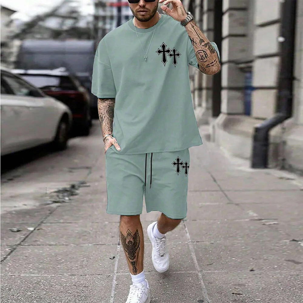 Popular Men S Casual Suit Oversized Loose Sweat Wicking Lightweight Non Damaging To The Skin Wear Resistant And Non Pilling