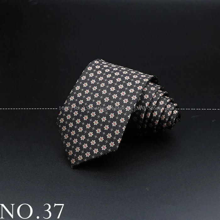 New Design Wedding Men Tie Brown Solid Striped Paisley Flower Neckties Men Business Dropshipping Groom Collar Accessories Gift
