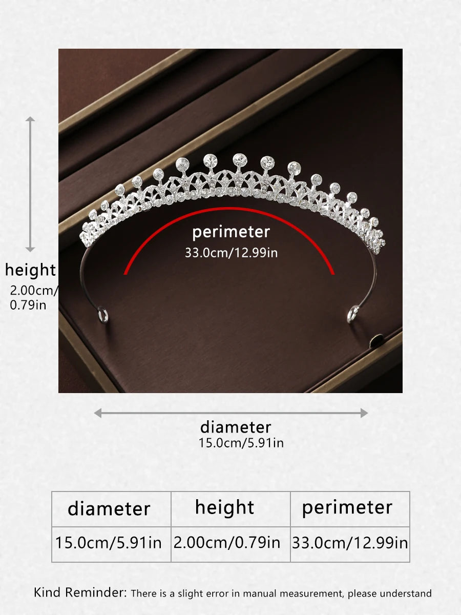 Itacazzo bridal headwear crown, classic Tiras suitable for women's weddings and birthday parties