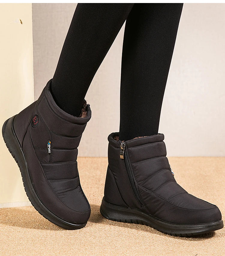 Women's Boots 2024 Ankle Boots For Women Shoes Winter Botines Warm Fur Snow Boots Waterproof Winter Botas Mujer Combat Boot