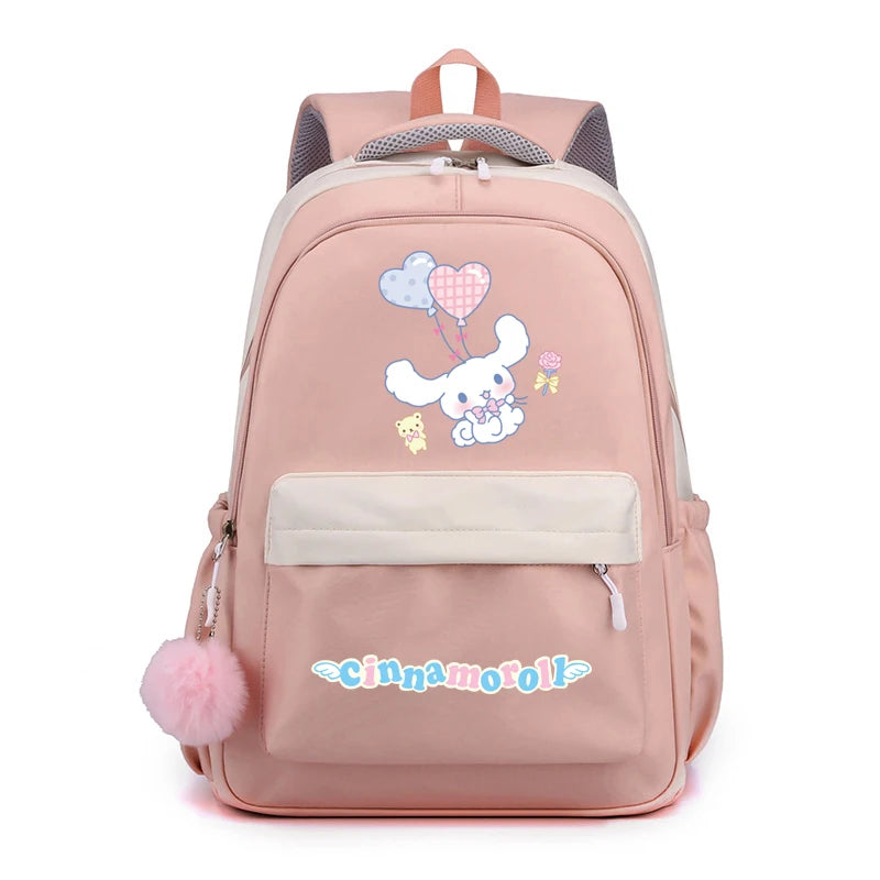 Cinnamoroll Backpack Children Girls Boy Sanrio Schoolbag Kawaii Student Back To School Rucksack Teen Kids Gift Women Travel Bags
