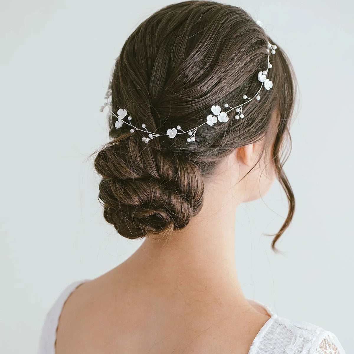 Bridal Wedding Headbands Handmade Bride Tiaras Shiny Rhinestone Flower Hairband Bridal Headpeice Hair Accessories For Women Girl