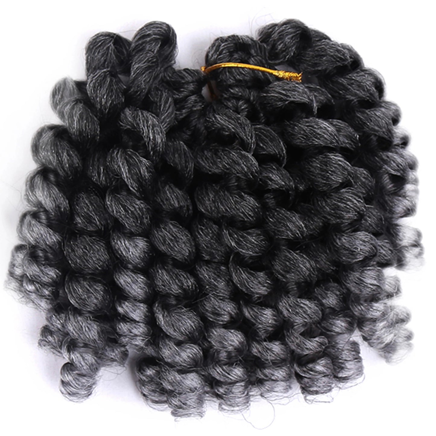 Synthetic Ombre Jumpy Wand Curl Crochet Braids Jamaican Bounce For Africa Braiding Hair Extensions Pre-Twisted For Black Women