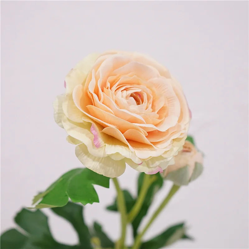 4Pc Hand Feel Moisturizing 3Heads Dew Lotus Artificial Real Touch Flowers Wedding Decor Bridal Bouquet Home Decoration Ornaments