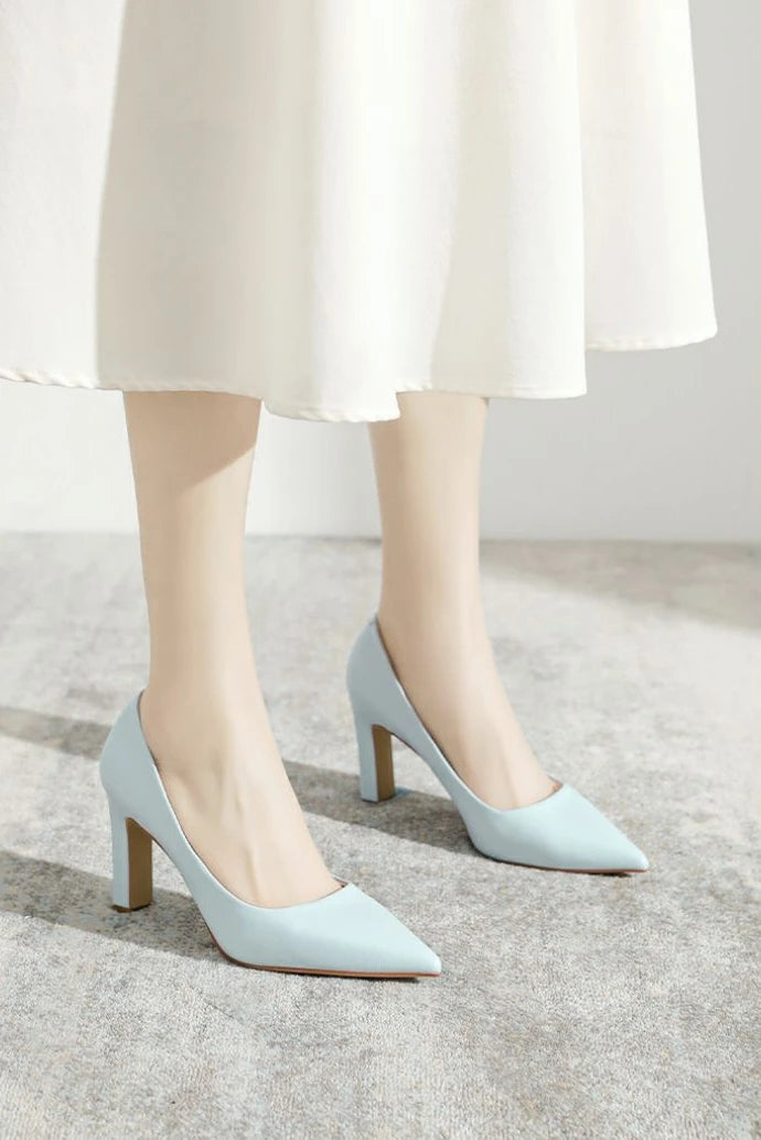 Sexy Shoes For Women Wedding Bride Shoe On Heeled Pumps Woman Black Pointed Toe High Heels 39 Young Casual Social Premium