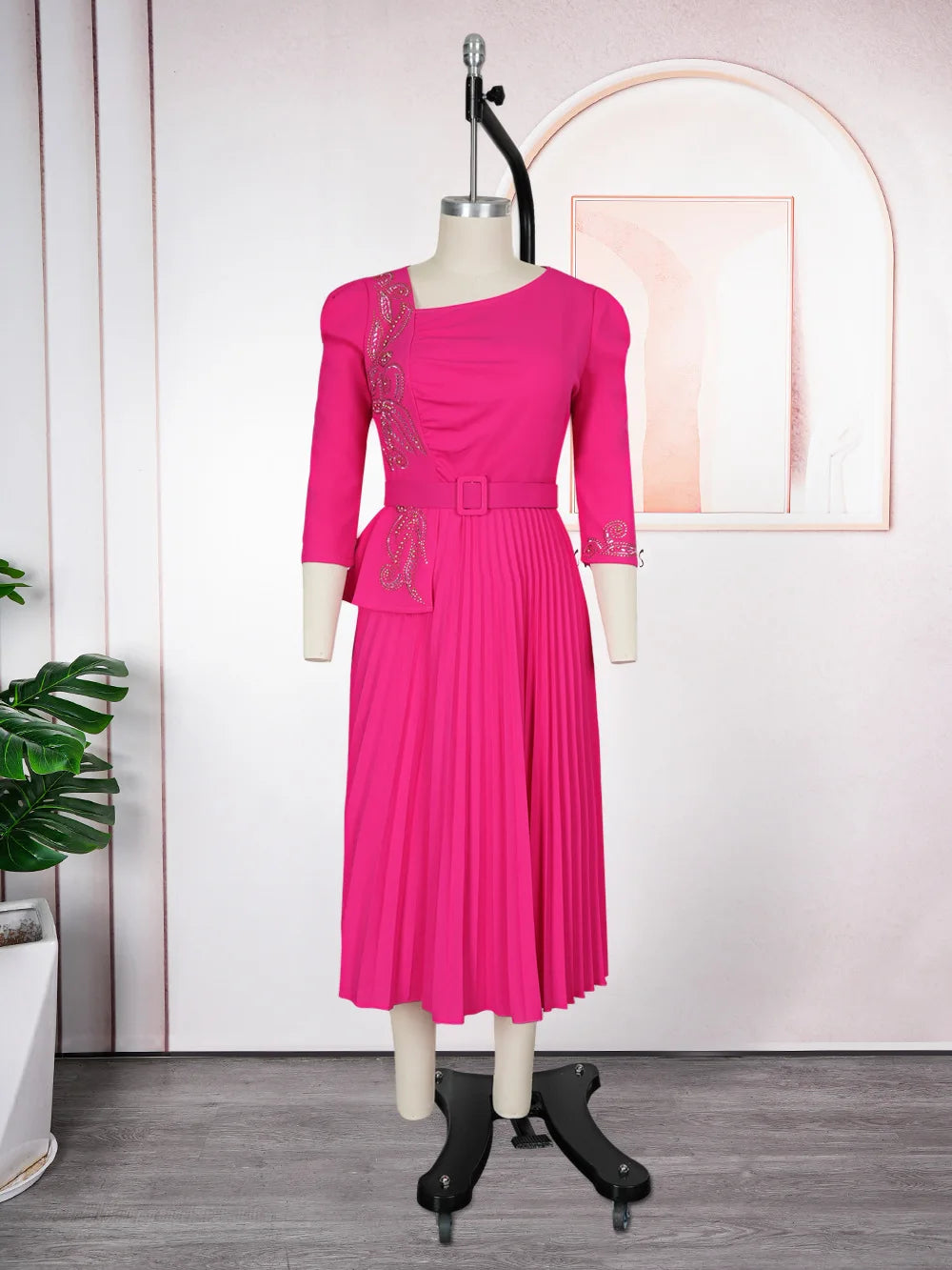 African Dresses For Women Elegant 2025 Dashiki Autumn Summer Midi Dress Ladies Traditional African Clothing Fairy Dreaes