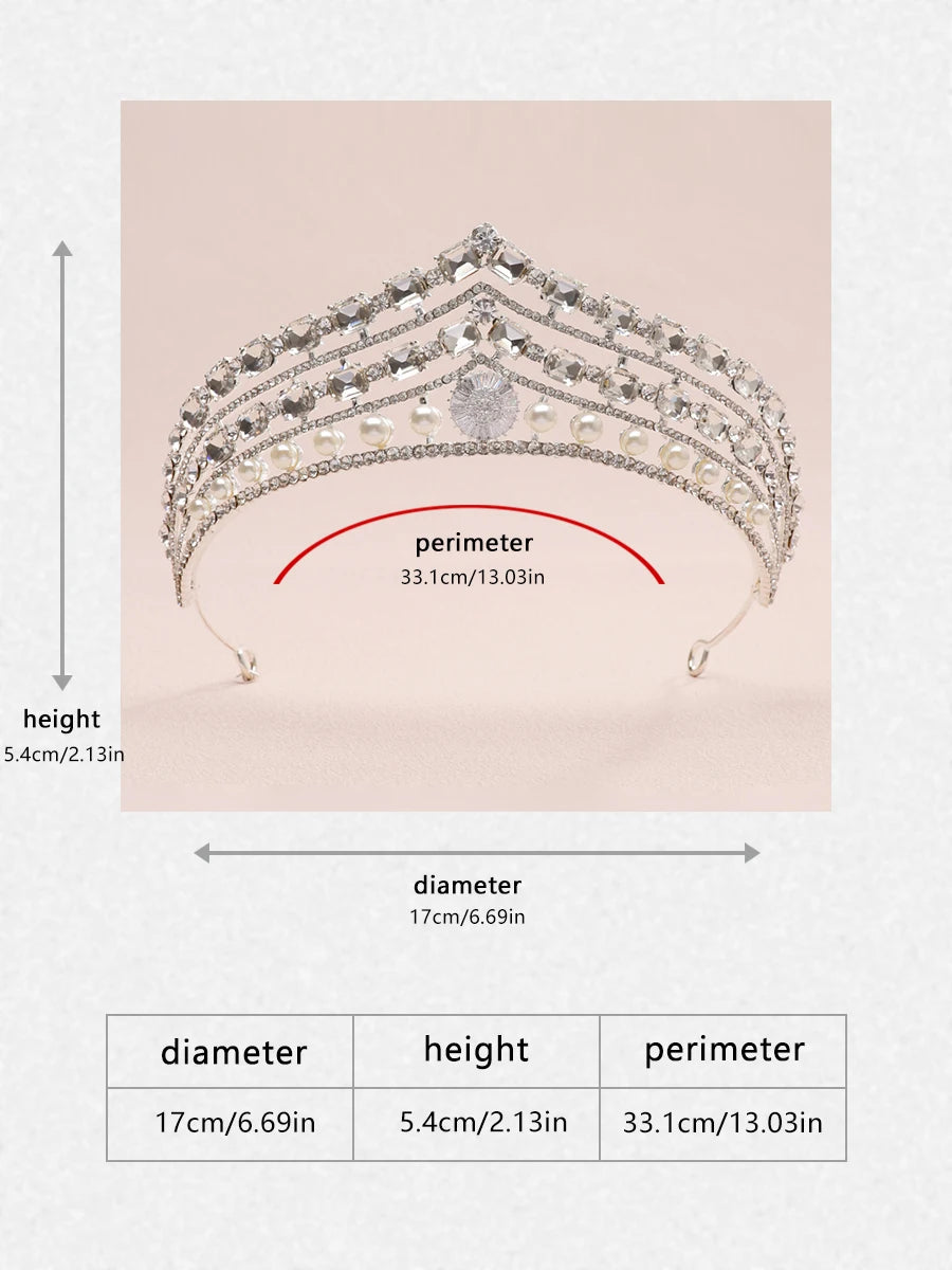 Itacazzo bridal headwear crown, classic Tiras suitable for women's weddings and birthday parties
