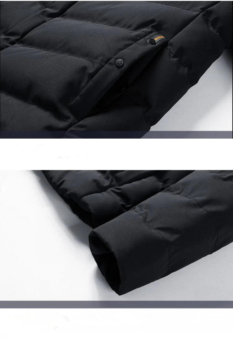 Winter Jacket Men Parkas Thicken Warm Coat Mens Stand Collar Solid Color Casual Parka Women Fashion New Streetwear 6XL 7XL 8XL