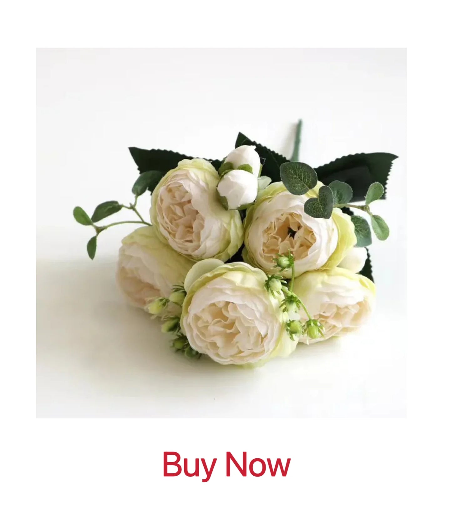 Fake Silk Peony Vases for Home Decor Christmas Garland Wedding Party Living Room Bouquet Decoration Accessory Artificial Flowers