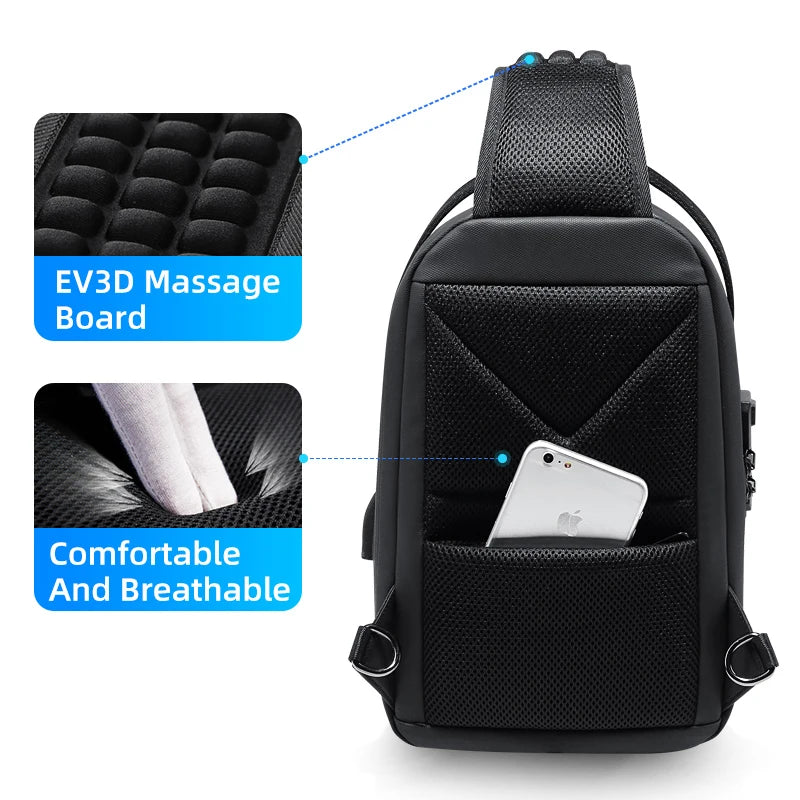 Swiss Men‘s 15.6 Inch Laptop Backpack Expandable PC Hard Shell Bag TSA Anti-theft Waterproof Backpacks USB Business Travel Bag