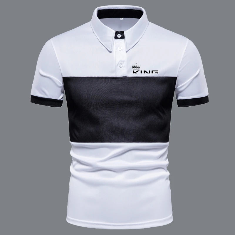 Summer Men's High Quality Polo Shirt Casual Sportswear Short Sleeve Lapel T-shirt Loose Fashion Clothing Golf Top