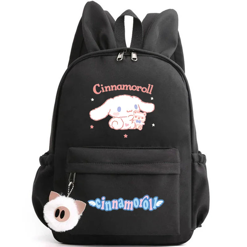 Cinnamoroll School Bags Backpack for Girl Boy Student Teenager Rucksack Women Casual Travel Rabbit Ears Mochila