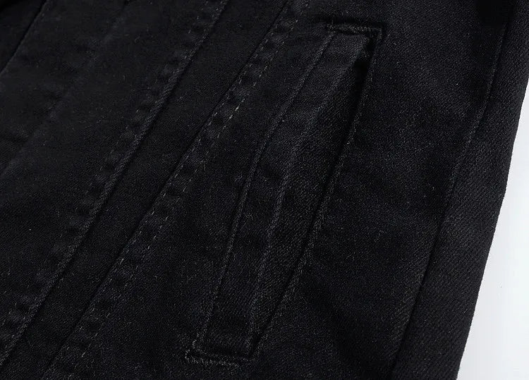 Men Pink Denim Jackets Outwear Slim Fit Denim Coats New Fashion Male Cotton Casual Jeans Jackets Streetwear Jean Coats Size 4XL