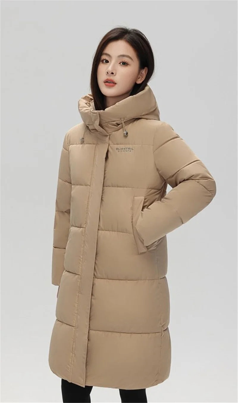 2025 New Long Winter Jacket Women Parkas Down Cotton Jackets Warm Hooded Outwear Female Thick Cold Snow Wear Coats Puffer Jacket