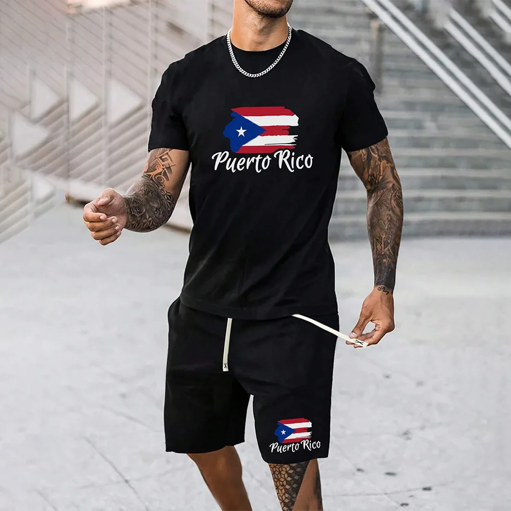 Men's Clothing Suits Summer Casual Breathable Refreshing Suit Print 3D Letters Oversized Fashion Men's Shirt Short Sleeve XS-6XL