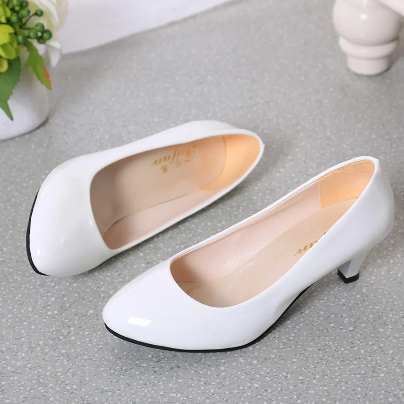 New Women High Heels Nude Shallow Mouth Pumps Fashion Shoes Office Work Party Shoes Ladies Wedding Shoes Solid Color Heels Women