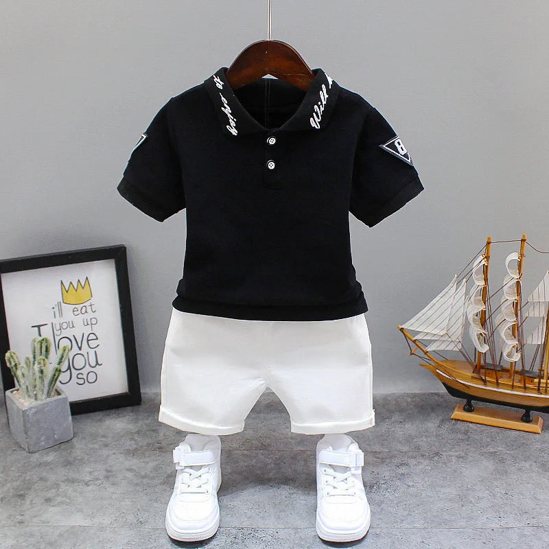 New Baby Boy Clothes Suits Summer Baby Clothes Set Print Dinosaur T-shirts+Pant 2pcs/Suit Infant Outfits Kids Girls Clothes Sets