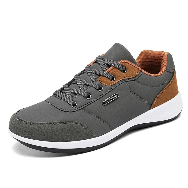 New Men Shoes Spring Autumn Waterproof Walking Sneakers Leisure Male Leather Sports Shoes Non-Slip Footwear Tennis for Men