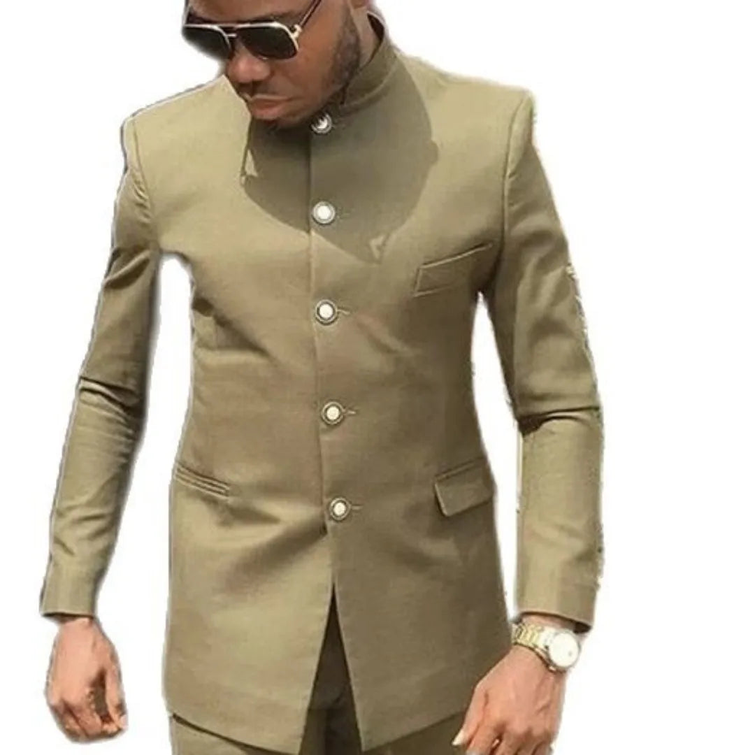 Elegant Royal Blue Groom Tuxedos 1 Piece Custom Made Man Suit Groom Wedding Mens Blazer Terno Masculino(Jacket)