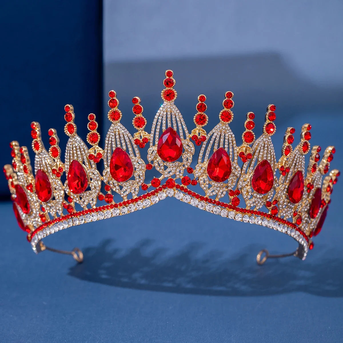 Baroque Crystal Tiaras And Crowns Luxury Rhinestone Prom Diadem Bridal Wedding Hair Accessories Jewelry Crown Tiara For Women