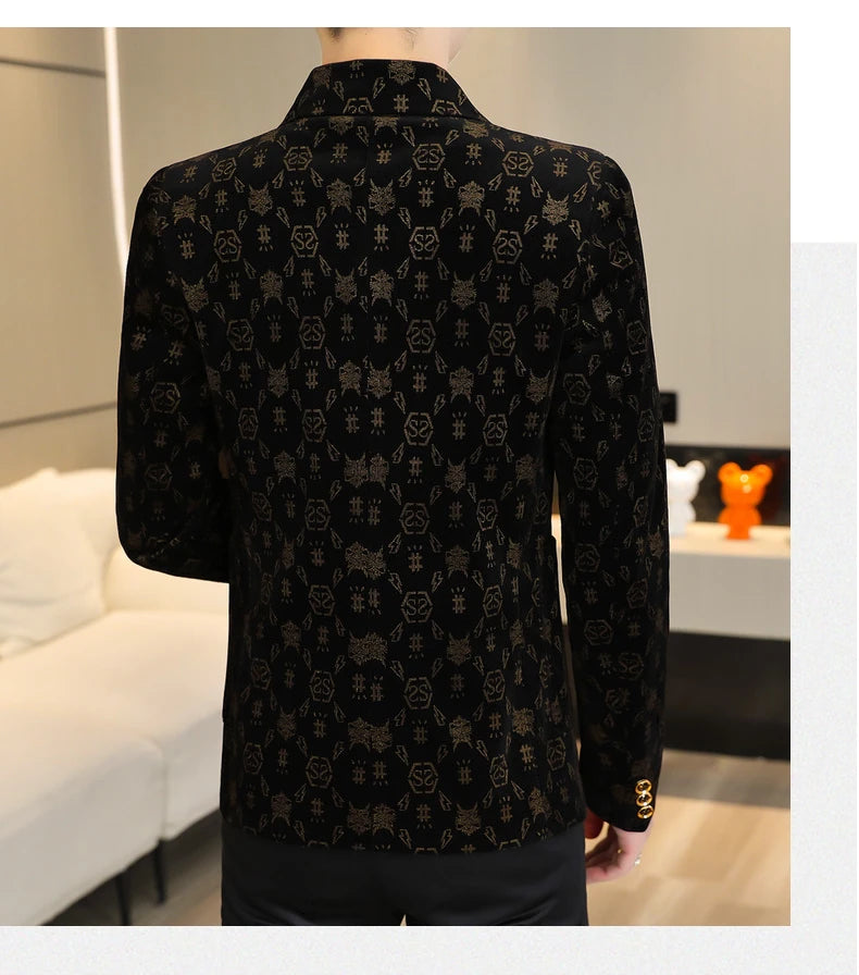 The Main Promotion of New Explosive New Suit Slim Single Suit Comfortable + Casual + Fashion Personality Coat Men's Clothing
