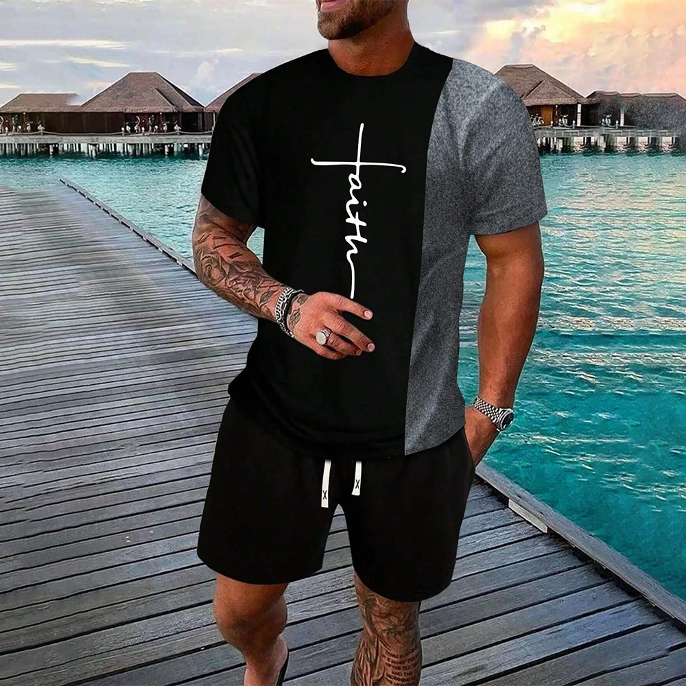 Popular Men S Casual Suit Oversized Loose Sweat Wicking Lightweight Non Damaging To The Skin Wear Resistant And Non Pilling