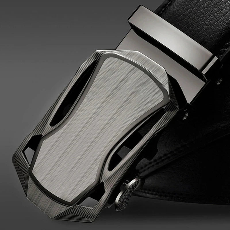 Famous Style Male Metal Automatic Buckle Brand Belt Men Genuine Luxury Leather Men's business Belts for Men Strap dropshipping