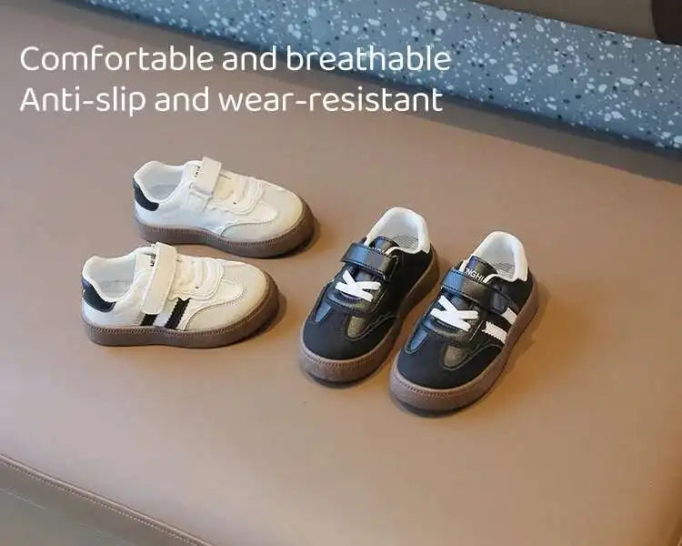 Spring Autumn Kids Sport Training Shoes Children Moral Training Fashion Sneakers Boys Girls Soft Soled Casual Shoes Skate Shoes