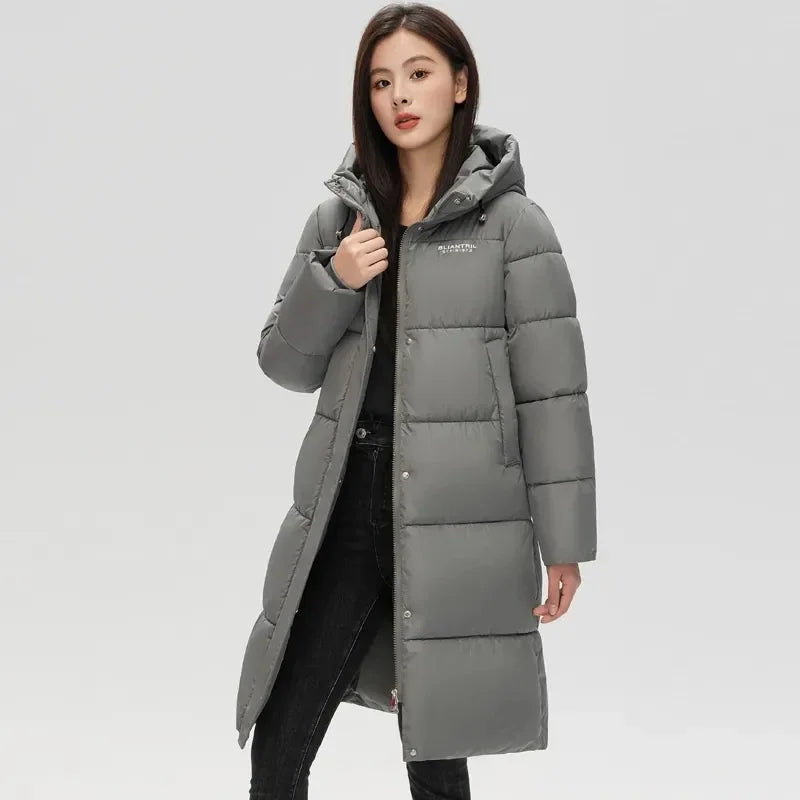 2025 New Long Winter Jacket Women Parkas Down Cotton Jackets Warm Hooded Outwear Female Thick Cold Snow Wear Coats Puffer Jacket