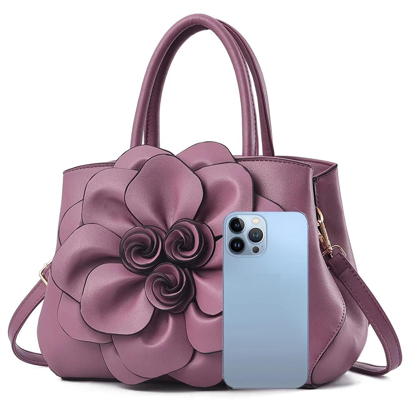 Women's fashionable handbag, casual style PU leather wallet, large capacity shoulder bag