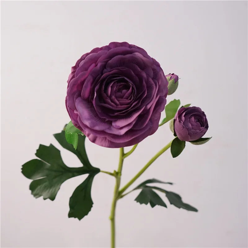 4Pc Hand Feel Moisturizing 3Heads Dew Lotus Artificial Real Touch Flowers Wedding Decor Bridal Bouquet Home Decoration Ornaments
