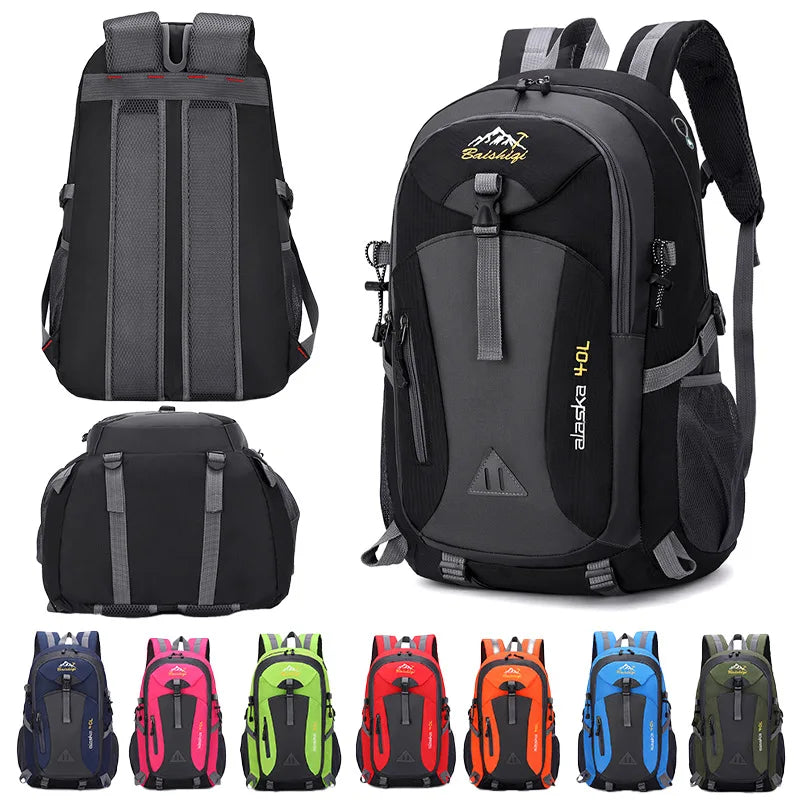 Fashion Hiking Backpack Schoolbag for Men Outdoor Travel Cycling Backpack Unisex Large Capacity Sports Bag For Women Backpack