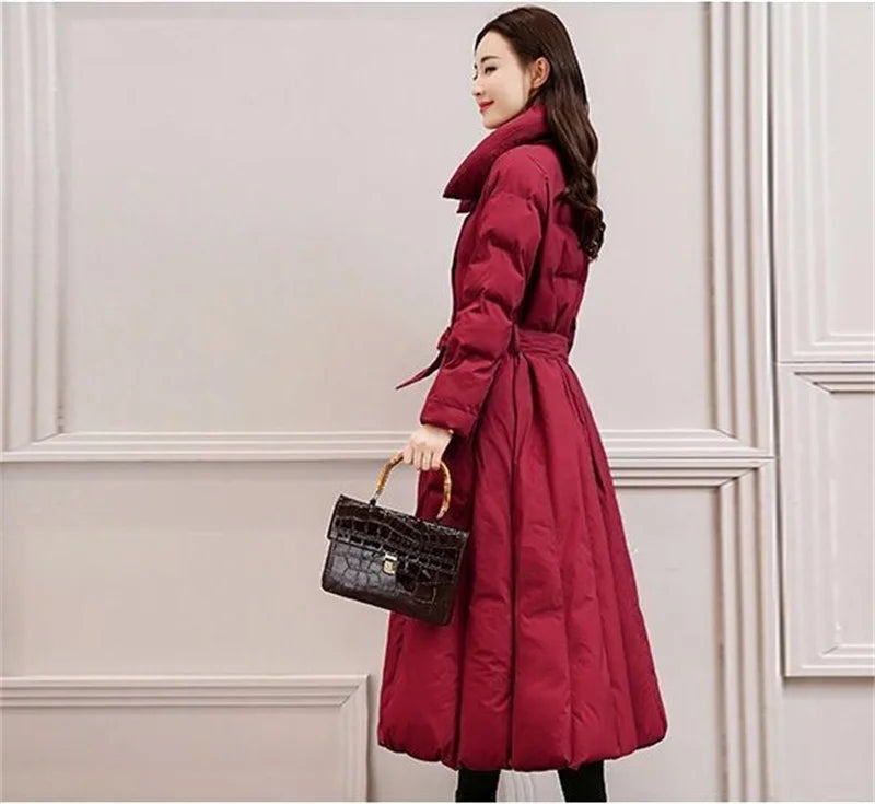 Winter Jacket Women Long Down Jackets Warm Parkas 2024 New Female's Casual Thick Quilted Cotton Puffer Coats Parkas Outwear