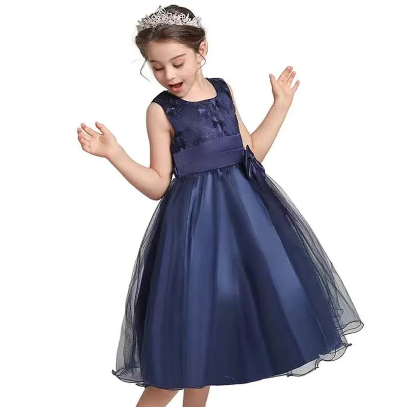 Flower Girl Dress For Wedding Baby Girl 2-8 Years Birthday Outfits Children's Girls First Communion Dresses Girl Kids Party Wear