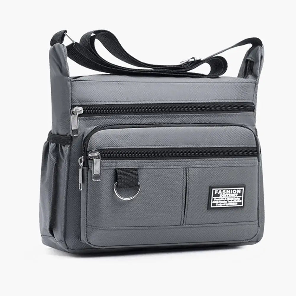 New Multi-layer Pocket Design Oxford Shoulder Bag Large Casual Capacity Single Crossbody Bag Messenger Men's Fashion Should Y5Q6