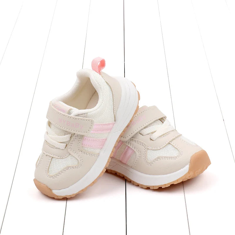 Baby Boys Girls Comfortable Sports Shoes Soft Sole Non-slip Solid Colour Toddler Shoes