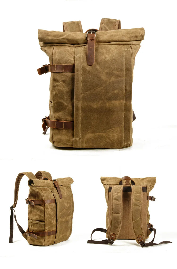 Outdoor backpack leisure fashion trend college student bag computer bag men's motorcycle backpack tide female mountaineering bag