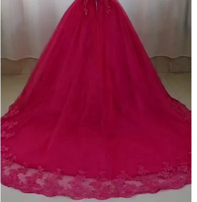 Customized Color Sweet 16 Dress Pink Off Shoulder Plus Size Vestido De Noiva Purple Quinceanera Dress Ball Gown Flower Women