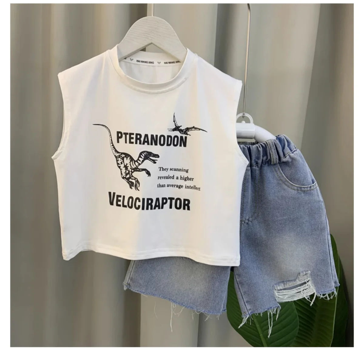 Boys Clothing Set New Fashion Baby Summer Sleeveless Clothing Children's Short Sleeve T-shirt Shorts Two Piece Set
